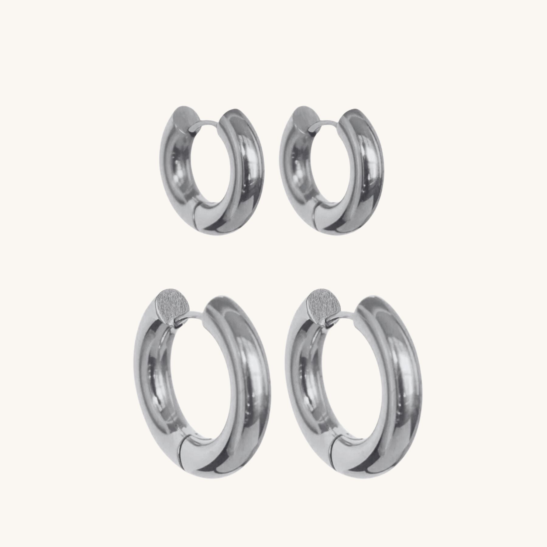 Small & Large Hoops Set